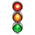 RS PRO Amber, Green, Red Traffic Light LED Beacon, 3 Lights, 120 → 240 V ac, Bracket Mount