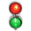 RS PRO Green, Red Traffic Light LED Beacon, 2 Lights, 12 → 24 V ac/dc, Surface Mount