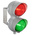 RS PRO Green, Red Traffic Light LED Beacon, 2 Lights, 12 → 24 V ac/dc, Bracket Mount