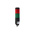 Werma Kompakt 37 Series Red/Green Buzzer Signal Tower, 2 Lights, 24 V, Base Mount, Tube
