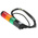 Werma Kompakt Series Red/Green/Yellow Signal Tower, 3 Lights, 24 V, Base Mount