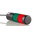 Werma Kompakt Series Red/Green Signal Tower, 2 Lights, 24 V, Base Mount