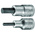 Gedore Hexagon Screwdriver Bit, 7 mm Tip, 1/2 in Drive, Square Drive, 60 mm Overall