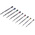 RS PRO Slotted Precision Screwdriver Set, 9-Piece
