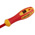 RS PRO Slotted Insulated Screwdriver, 3.5 x 0.6 mm Tip, 100 mm Blade, VDE/1000V, 190 mm Overall