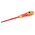 RS PRO Slotted Insulated Screwdriver, 3.5 x 0.6 mm Tip, 100 mm Blade, VDE/1000V, 190 mm Overall