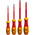 RS PRO G99-402 Pozidriv; Slotted Insulated Screwdriver Set, 4-Piece