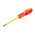 RS PRO Slotted Insulated Screwdriver, 4 mm Tip, 100 mm Blade, VDE/1000V, 200 mm Overall