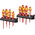 Wera Phillips; Pozidriv; Slotted; Torx Insulated Screwdriver Set, 16-Piece