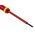 Facom Slotted Insulated Screwdriver, 2.5 x 0.4 mm Tip, 75 mm Blade, VDE/1000V, 178 mm Overall