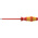Wera Slotted Insulated Screwdriver, 3.5 mm Tip, 100 mm Blade, VDE/1000V, 181 mm Overall
