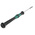 Wera Slotted Precision Screwdriver, 2.5 x 0.4 mm Tip, 50 mm Blade, 147 mm Overall