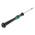 Wera Slotted Precision Screwdriver, 2 x 0.4 mm Tip, 60 mm Blade, 157 mm Overall