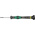 Wera Slotted Precision Screwdriver, 2 x 0.4 mm Tip, 60 mm Blade, 157 mm Overall