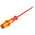 Wera Slotted Insulated Screwdriver, 4 mm Tip, 150 mm Blade, VDE/1000V, 248 mm Overall