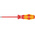 Wera Slotted Insulated Screwdriver, 4 mm Tip, 150 mm Blade, VDE/1000V, 248 mm Overall