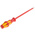 Wera Slotted Insulated Screwdriver, 6.5 mm Tip, 200 mm Blade, VDE/1000V, 305 mm Overall