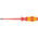 Wera Slotted Insulated Screwdriver, 5.5 mm Tip, 125 mm Blade, VDE/1000V, 223 mm Overall