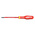 Facom Slotted Insulated Screwdriver, 5.5 mm Tip, 200 mm Blade, VDE/1000V, 310 mm Overall