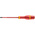 Facom Slotted Insulated Screwdriver, 5.5 mm Tip, 125 mm Blade, VDE/1000V, 235 mm Overall