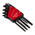 Facom 8-Piece Torx Key Set, L Shape, Long Arm