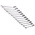 RS PRO 12-Piece Spanner Set, 8 → 19 mm, 8 → 19 mm, Chrome Vanadium Steel