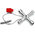 Knipex Diecast Zinc 3-way Control Cabinet Key