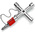 Knipex Diecast Zinc 3-way Control Cabinet Key