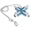 Phoenix Contact Diecast Zinc 9-way Control Cabinet Key