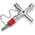 Knipex Diecast Zinc 7-way Control Cabinet Key, 5 → 11 mm Capacity