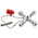 Knipex Diecast Zinc 7-way Control Cabinet Key, 5 → 11 mm Capacity
