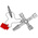 Knipex Diecast Zinc 10-way Control Cabinet Key