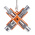 Bahco 8-way Control Cabinet Key, 10 (Triangular Lock) mm, 11 (Square Lock) mm Capacity