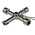 RS PRO Aluminium 4-way Control Cabinet Key