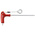 Facom 1-Piece Torx Key, T30 Size, T Shape, Long, Short Arm