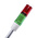 Schneider Electric Harmony XVM Series Red/Green Signal Tower, 2 Lights, 120 V ac, Base Mount