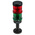Werma KombiSIGN 71 Series Red/Green Signal Tower, 2 Lights, 24 V, Tube-mounted