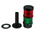 Werma KombiSIGN 71 Series Red/Green Signal Tower, 2 Lights, 24 V, Tube-mounted