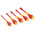 Wiha Hexagon Nut Driver Set, 5.5 mm, 7 mm, 8 mm, 10 mm, 13 mm Tip, 125 (00856) mm, 125 (00858) mm, 125 (00859) mm, 125