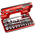 Facom 21-Piece Metric 1/2 in Standard Socket Set with Ratchet, 6 point