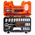 Bahco 24-Piece Metric 1/2 in Standard Socket Set with Ratchet, 6 point