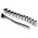 RS PRO 12-Piece Metric 1/2 in Standard Socket Set with Ratchet, 12 point