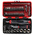Facom 38-Piece Metric 1/4 in Standard Socket/Bit Set with Ratchet, 6 point; Hex Bit; Phillips Bit; Pozidriv Bit;