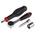 Facom 38-Piece Metric 1/4 in Standard Socket/Bit Set with Ratchet, 6 point; Hex Bit; Phillips Bit; Pozidriv Bit;