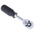 RS PRO 1/4 in Square Ratchet with Ratchet Handle