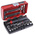 Facom 38-Piece Imperial 1/4 in Standard Socket/Bit Set with Ratchet, 6 point; Hex Bit; Phillips Bit; Pozidriv Bit;