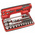 Facom 21-Piece Metric 1/2 in Standard Socket Set with Ratchet, 12 point