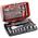 Facom 38-Piece Metric 1/4 in Standard Socket/Bit Set with Ratchet, 6 point; Hex Bit; Phillips Bit; Pozidriv Bit;