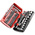 Facom 38-Piece Metric 1/4 in Standard Socket/Bit Set with Ratchet, 6 point; Hex Bit; Phillips Bit; Pozidriv Bit;