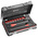 Facom 21-Piece Metric 1/4 in; 3/8 in Standard Socket Set with Ratchet, 6 point
